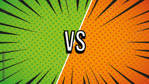 Comics colorfull toons background with copy space for text and messages. Vector backdrop illustrations with division.