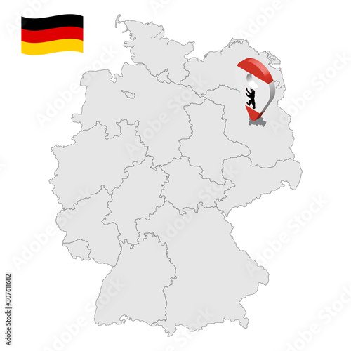 Berlin; Germany, geolocation; icon; pin; 3d; geo; location; map; flag; Сapital of Germany; Europe, EU; vector; logo; pointer; road; tag; place; mark; marker; gps; isolated; navigation; point; sign; ca