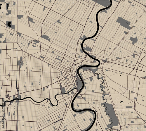 map of the city of Winnipeg, Canada