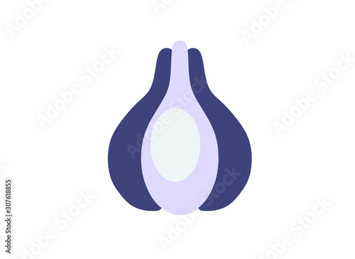 cartoon primitive vegetables on a white background