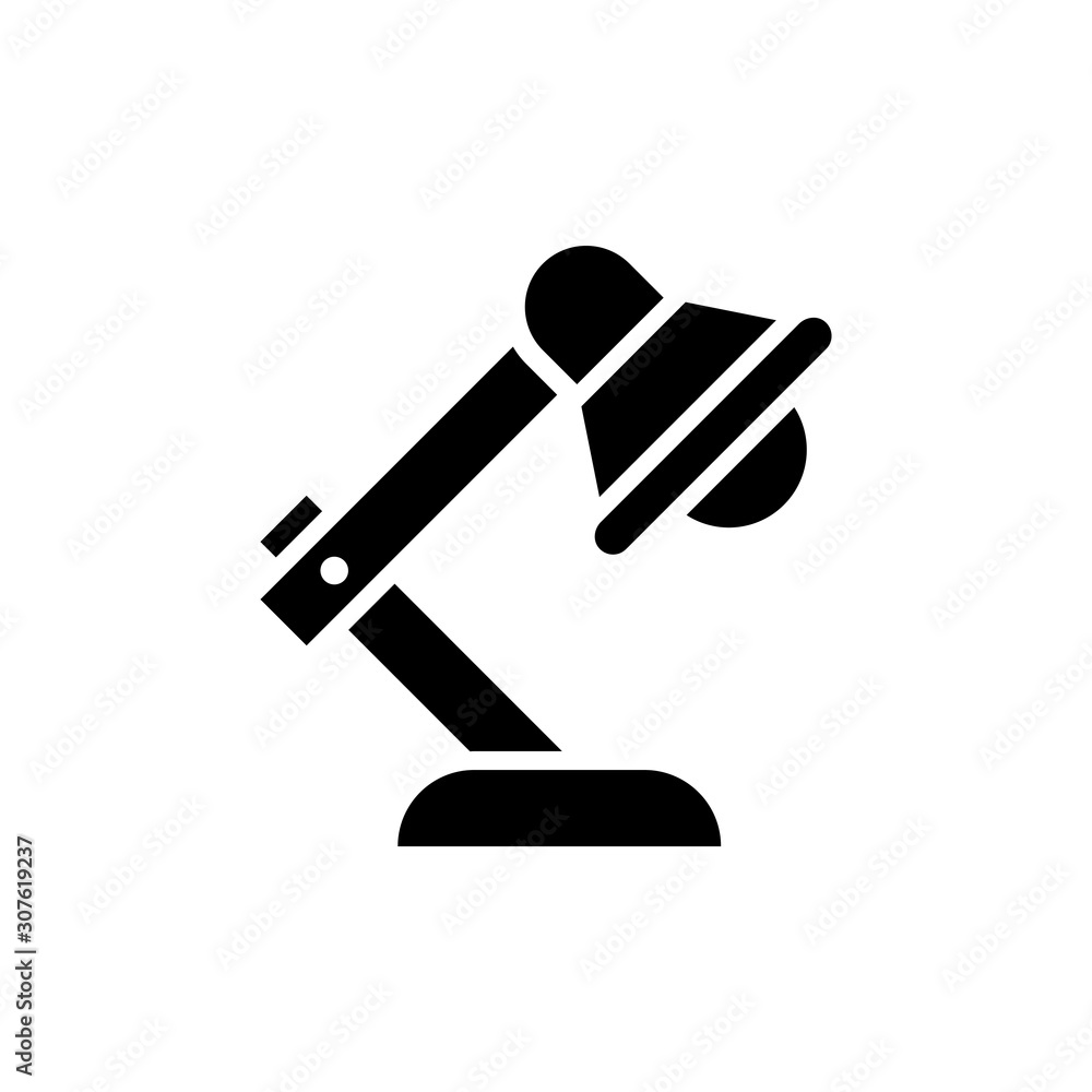 Table Lamp Vector Glyph Icon. Pixel perfect Table Lamp Vector Glyph Icon. Pixel perfect