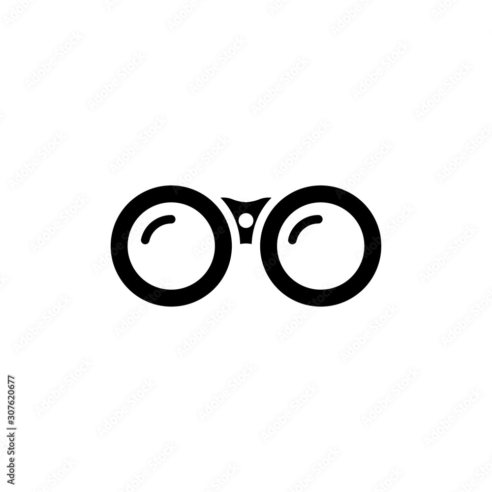 Binoculars Vector Glyph Icon. Pixel perfect Binoculars Vector Glyph Icon. Pixel perfect