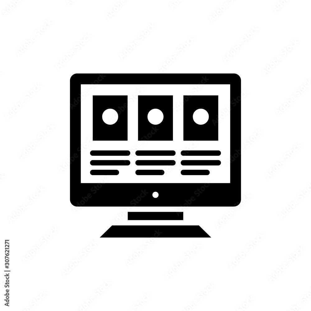 Wireframe Vector Glyph Icon. Pixel perfect Wireframe Vector Glyph Icon. Pixel perfect
