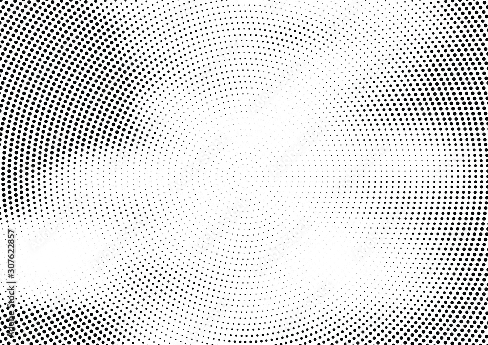 Abstract halftone dotted background. Futuristic grunge pattern, dot and circles.  Vector modern optical pop art texture for posters, sites, business cards, cover, postcards, labels, stickers layout.