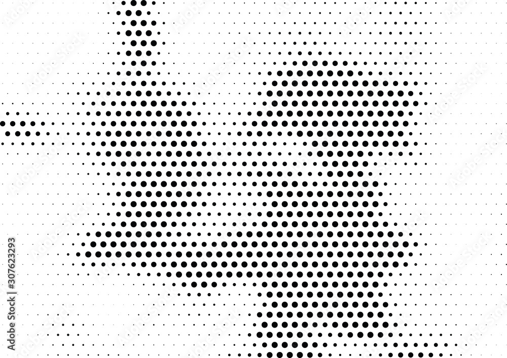 Abstract halftone dotted background. Futuristic grunge pattern, dot and circles.  Vector modern optical pop art texture for posters, sites, business cards, cover, postcards, labels, stickers layout.