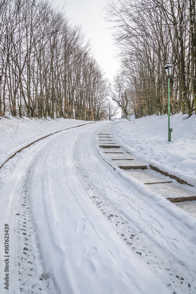 road in winter