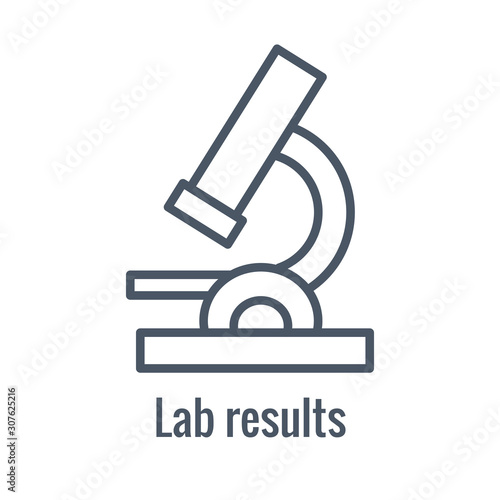 Science and Research Icon with one part of the scientific process