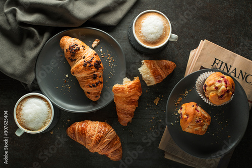 Obraz na plátně Breakfast coffee