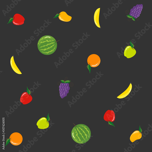 Fruits pattern for backgrounds