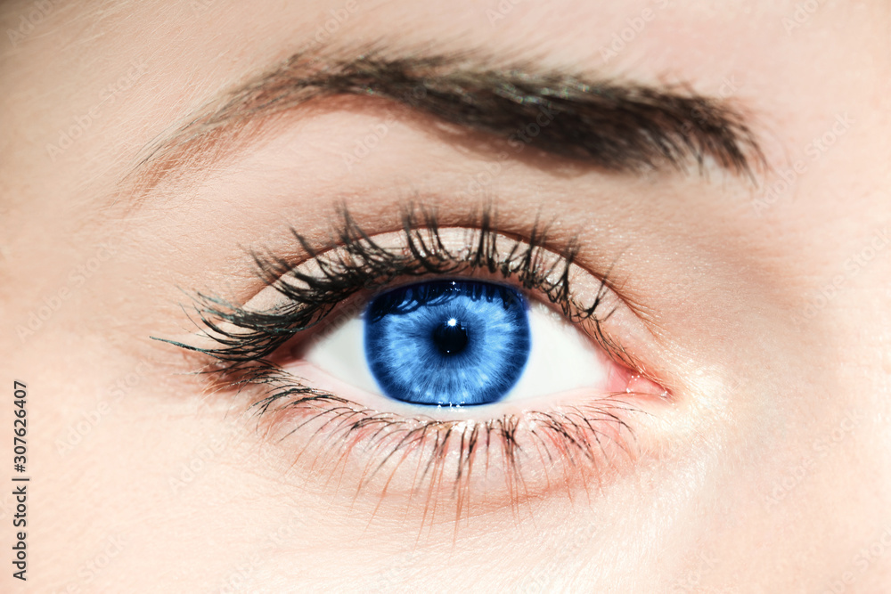 Blue eye. Inspired by color of the year 2020. Pantone. Blue eye. Inspired by color of the year 2020. Pantone.