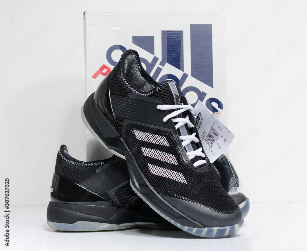 london, England, 05/05/2018 Adidas and Palace Ubersonic 3.0 Black trainers,  UK 8 OFFICIAL GENUINE PALACE SKATEBOARD trainers with box and tags. . Stock  Photo | Adobe Stock