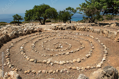 Steinspirale bei Loutro  Kreta  Griechenland