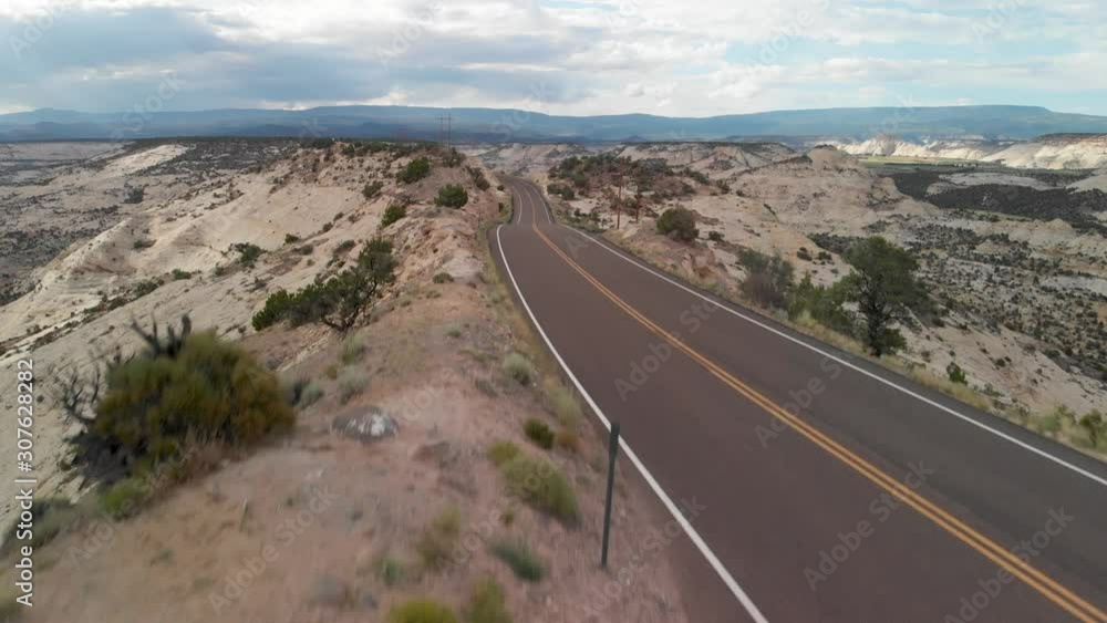 Aerial view on Utah Scenic Byway 12 - Grand Staircase-Escalante National Monument, Utah, USA Aerial view on Utah Scenic Byway 12 - Grand Staircase-Escalante National Monument, Utah, USA