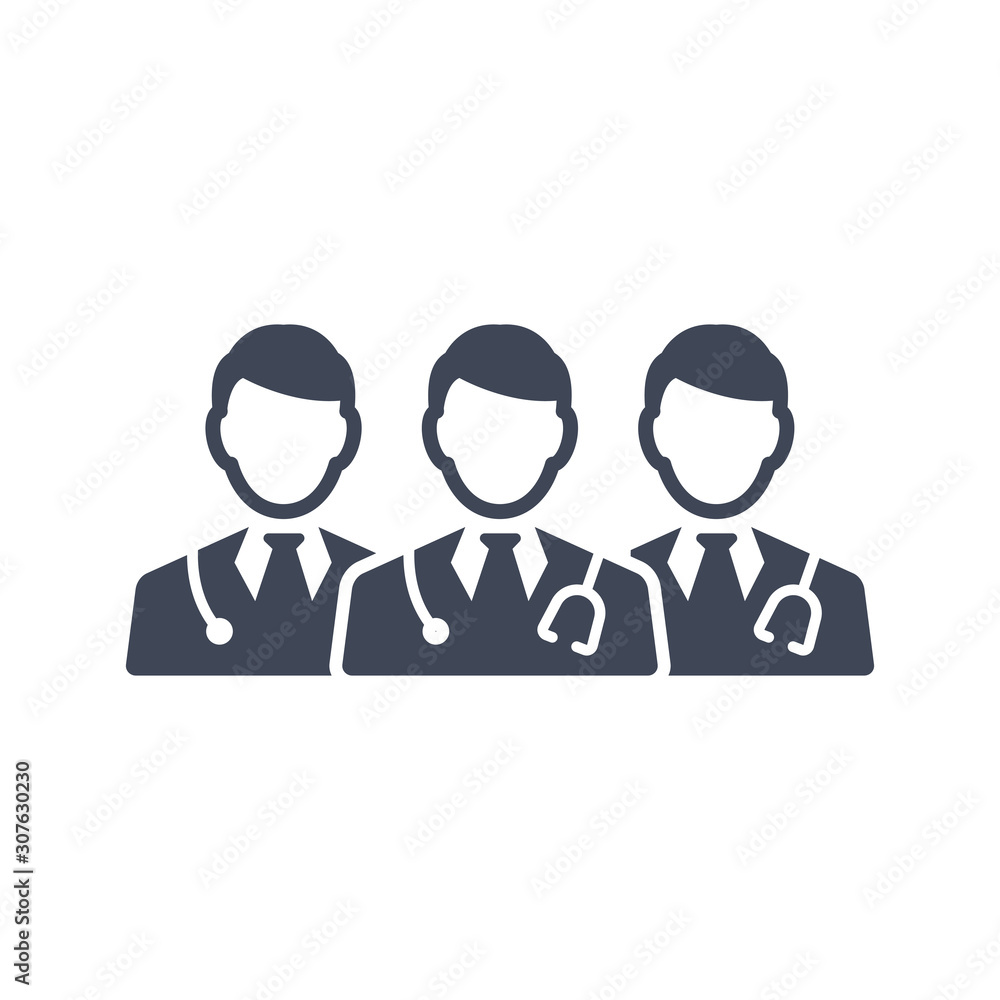 Doctor team icon Doctor team icon