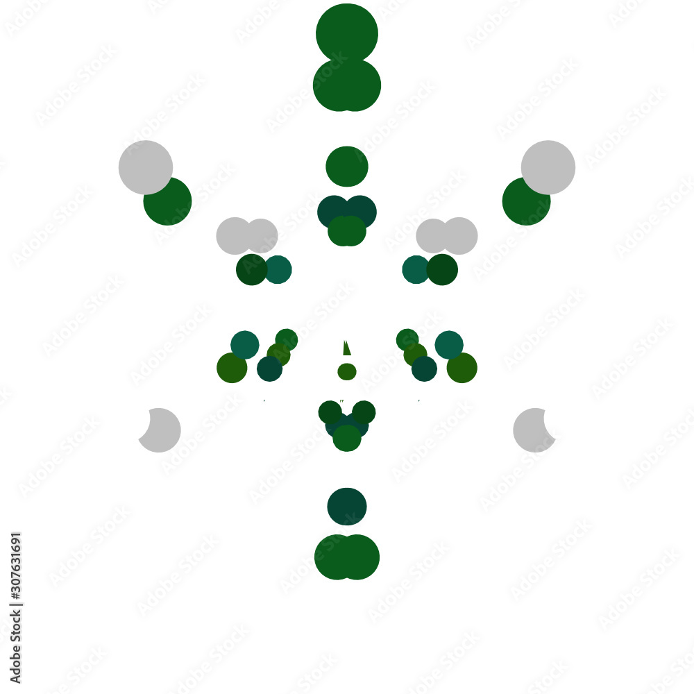 Fototapeta premium hexagon snow flake shape 