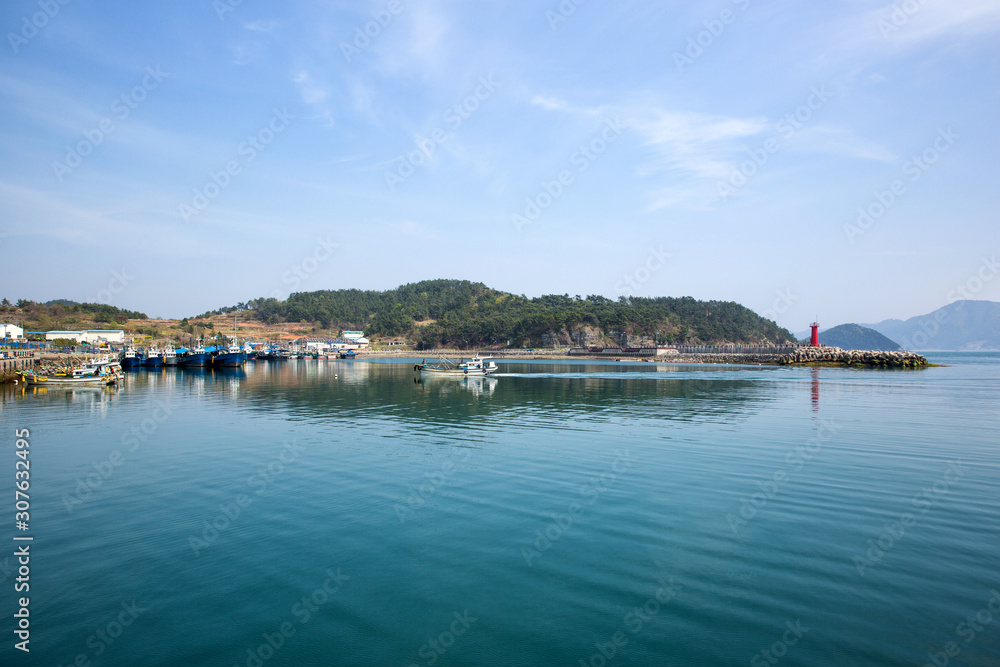 Maekjeonpo port in Goseong-gun, South Korea.