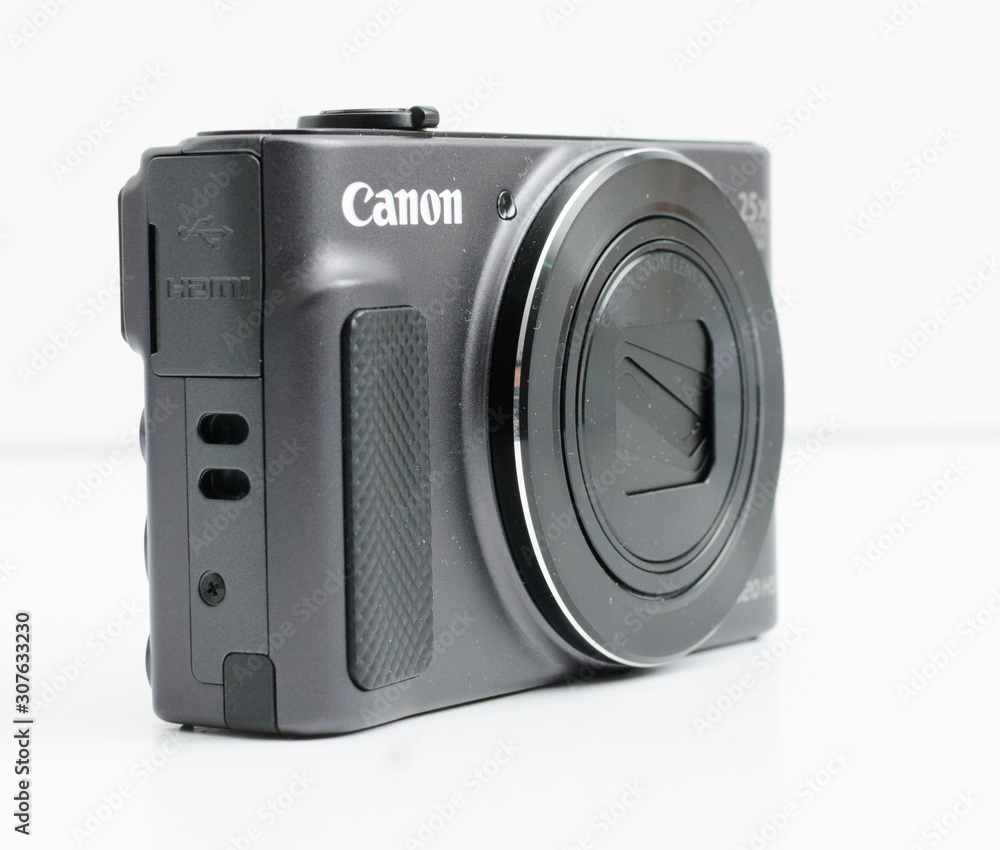 london, england, 05/08/2019 A digital point and shoot canon