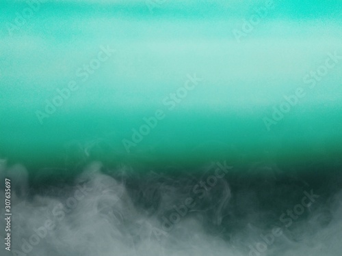 Smoke white group on light green and dark green background