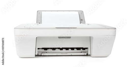 Ink jet printer isolated on white background