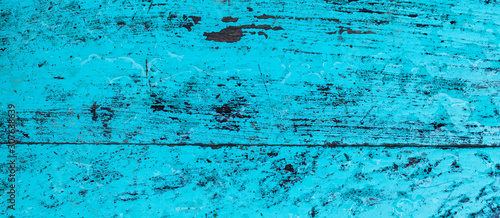 Wood Texture and blue color on wood Background..empty template antique.Texture of wood background closeup.