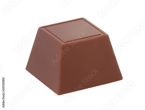 Chocolate candy isolated on white background