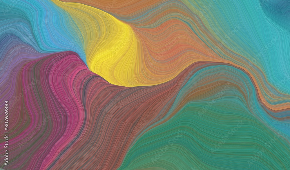 curvy background illustration with dim gray, peru and medium turquoise color curvy background illustration with dim gray, peru and medium turquoise color