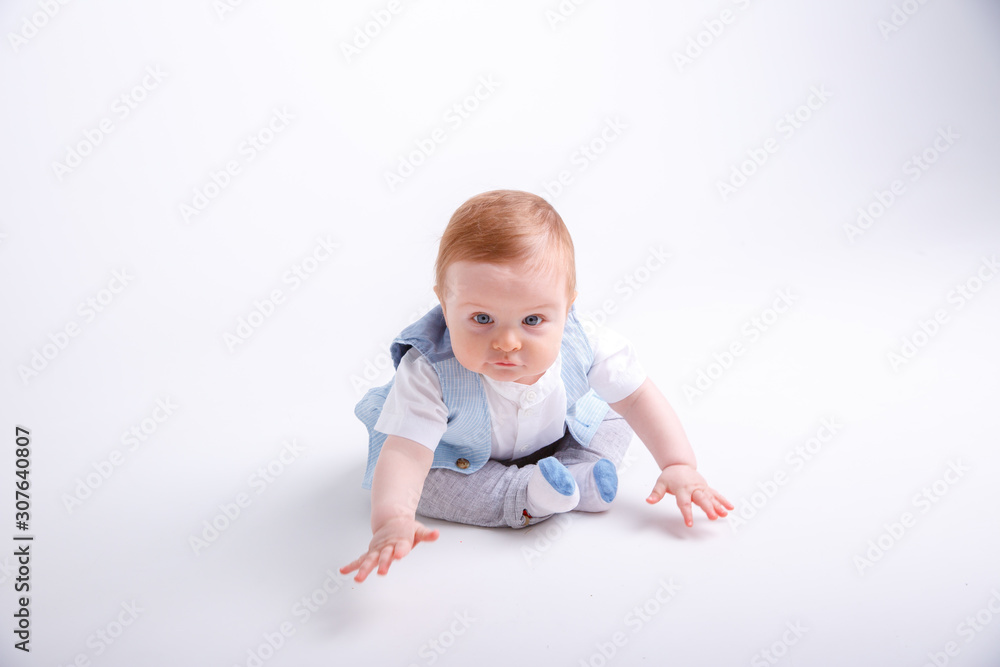 portrait of child smiling isolated on white background portrait of child smiling isolated on white background