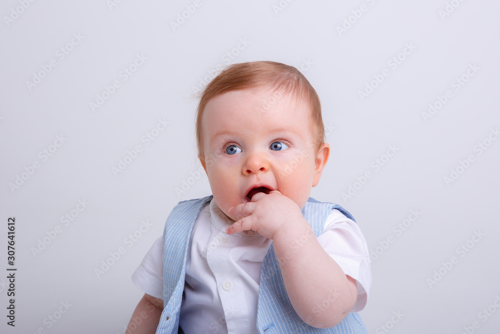 portrait of child smiling isolated on white background portrait of child smiling isolated on white background