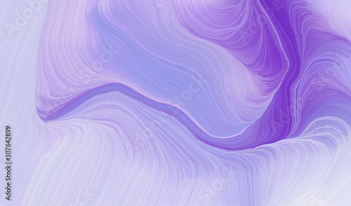 modern soft curvy waves background illustration with light steel blue, moderate violet and medium purple color