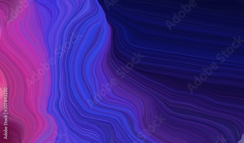 curvy background design with midnight blue, slate blue and mulberry color