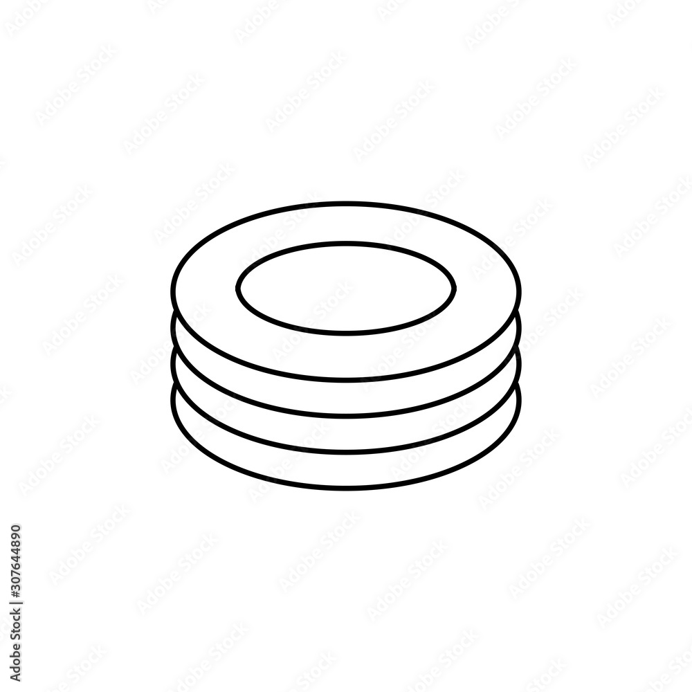 Plates vector icon. outline flat sign for mobile concept and web design. Clean plates glyph icon. Symbol, logo illustration. Vector graphics Plates vector icon. outline flat sign for mobile concept and web design. Clean plates glyph icon. Symbol, logo illustration. Vector graphics