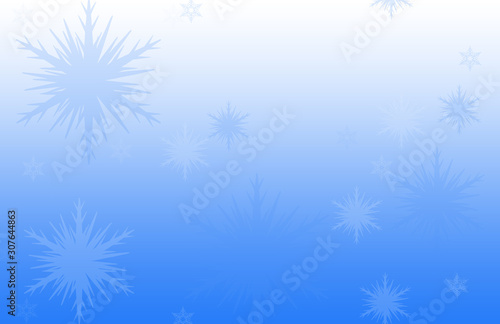 Background for photoshop. Texture with snowflakes of different sizes. Gentle pastel colors on on the pattern.