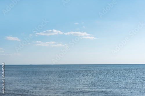 Still and blue Baltic sea. © Janis Smits