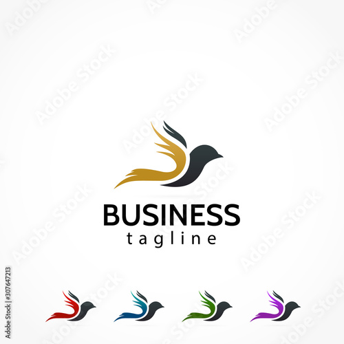 premium luxury fling bird logo photo