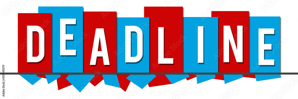 Deadline Red Blue Random Shapes Top Boxes Deadline Red Blue Random Shapes Top Boxes