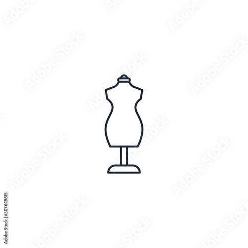 sewing mannequin creative icon. From Handmade icons collection. Isolated sewing mannequin sign on white background