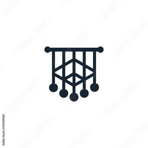 macrame creative icon. From Handmade icons collection. Isolated macrame sign on white background