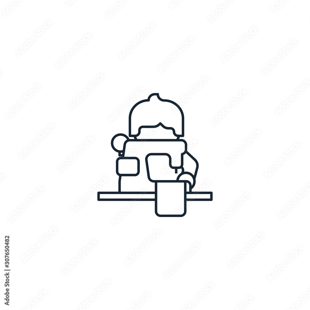 tailor creative icon. From Handmade icons collection. Isolated tailor sign on white background tailor creative icon. From Handmade icons collection. Isolated tailor sign on white background