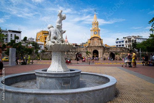 cartagena indias ,main door, Colombia