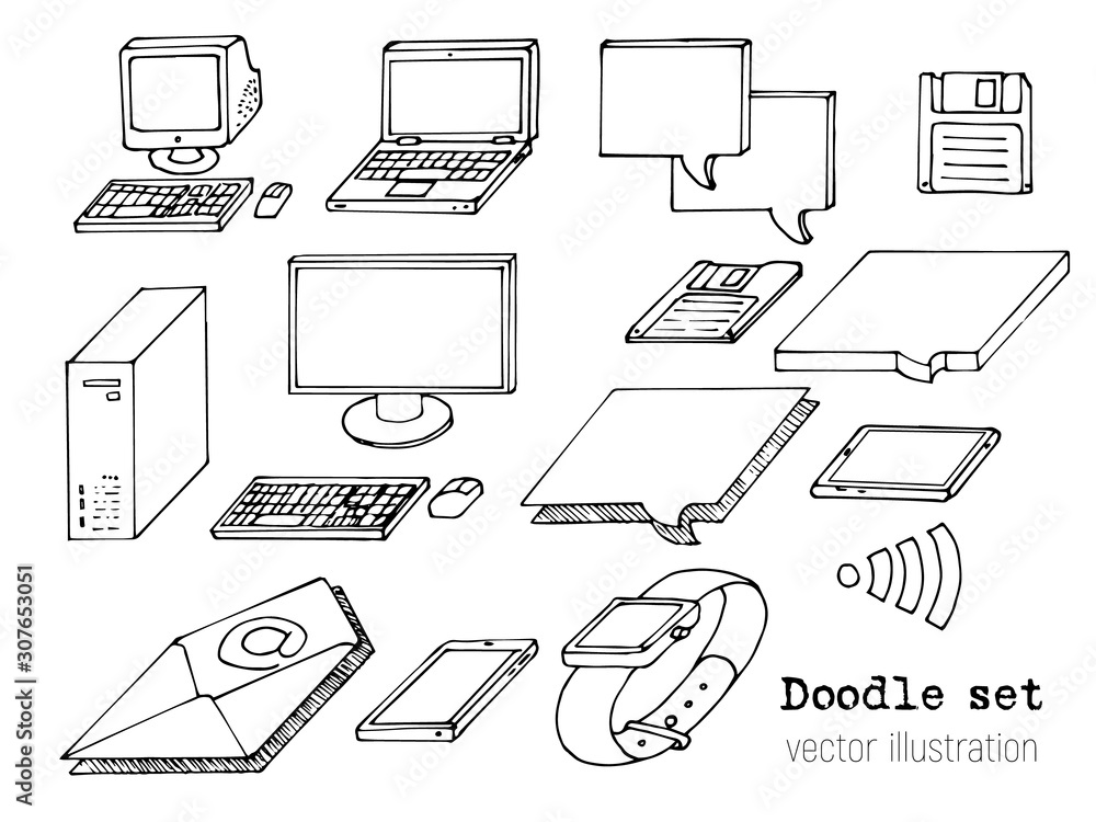 Reveal more than 105 computer parts drawing best