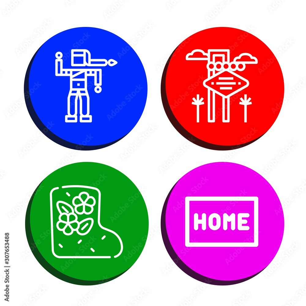 Set of welcome icons such as Bollywood, Las vegas, Valenki, Doormat , welcome Set of welcome icons such as Bollywood, Las vegas, Valenki, Doormat , welcome