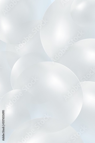 Abstract white circles or balls with a light blue tint, like flickering lights in defocus.