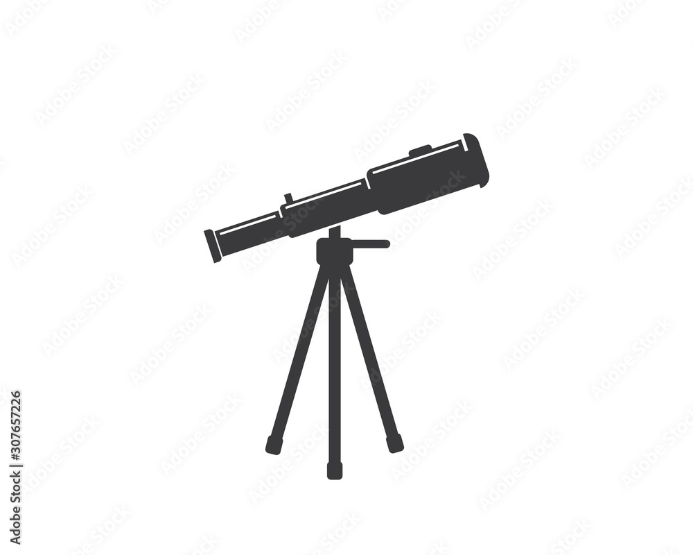 telescope icon vector illustration design telescope icon vector illustration design