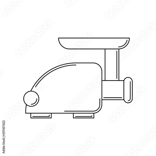 mincer line icon. kitchen tool illustration for design and web.