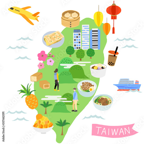 台湾 地図 観光 イラストマップ Stock Vector Adobe Stock 台湾 地図 観光 イラストマップ Stock Vector Adobe Stock