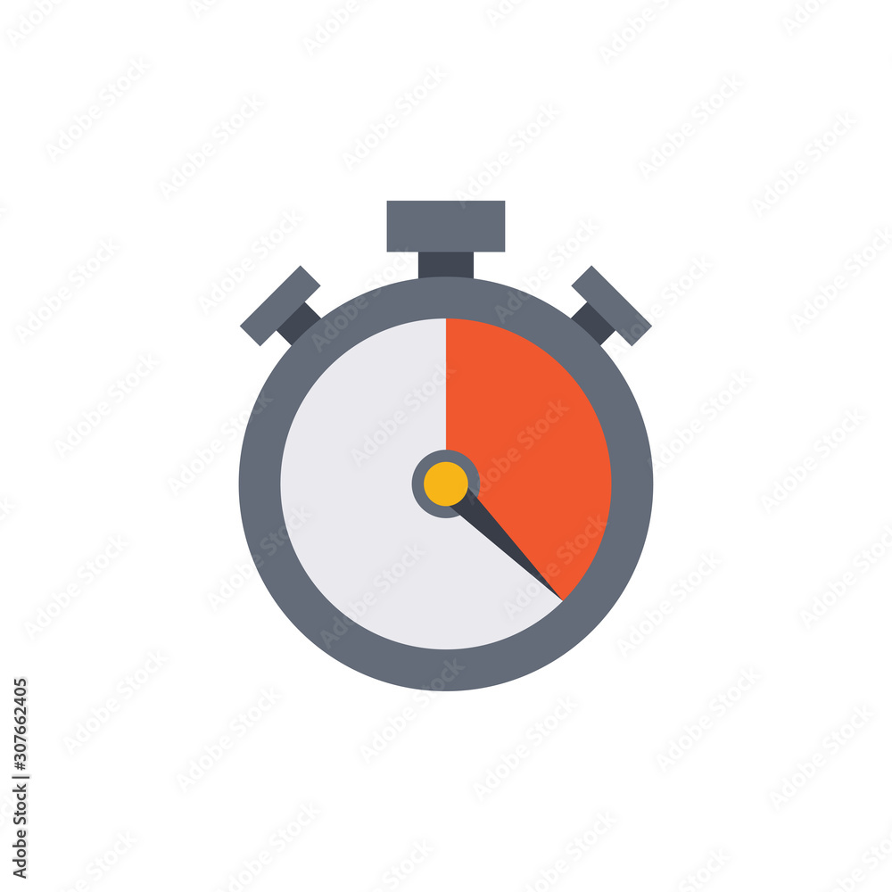 Chronometer Vector Flat Illustration. Pixel perfect Icon Style. Chronometer Vector Flat Illustration. Pixel perfect Icon Style.