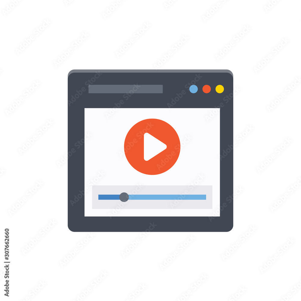 Media Player Vector Flat Illustration. Pixel perfect Icon Style. Media Player Vector Flat Illustration. Pixel perfect Icon Style.