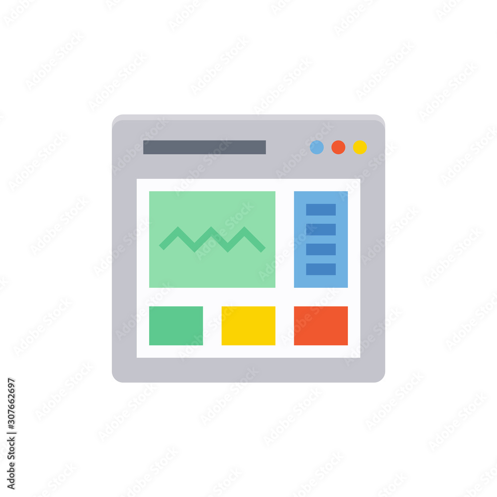 Web Content Vector Flat Illustration. Pixel perfect Icon Style. Web Content Vector Flat Illustration. Pixel perfect Icon Style.