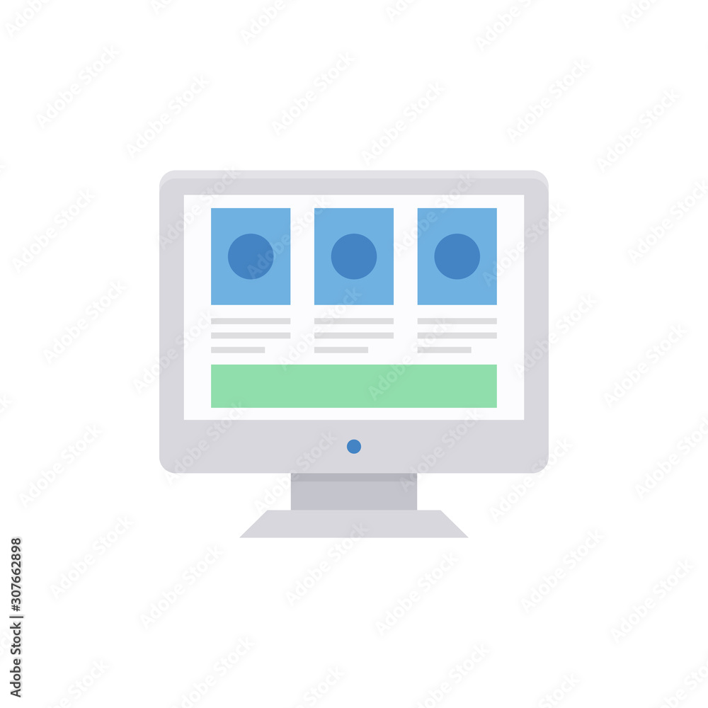Wireframe Vector Flat Illustration. Pixel perfect Icon Style.