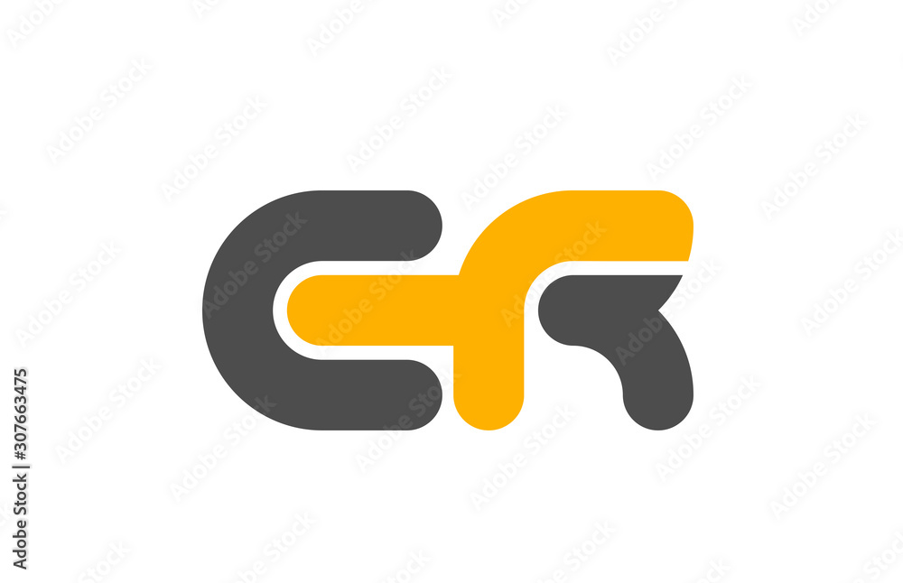 yellow grey combination logo letter ER E R alphabet design icon yellow grey combination logo letter ER E R alphabet design icon